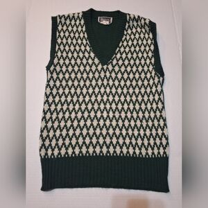 Vintage Braten Grandpa Sweater Vest Preppy Academia Size Medium